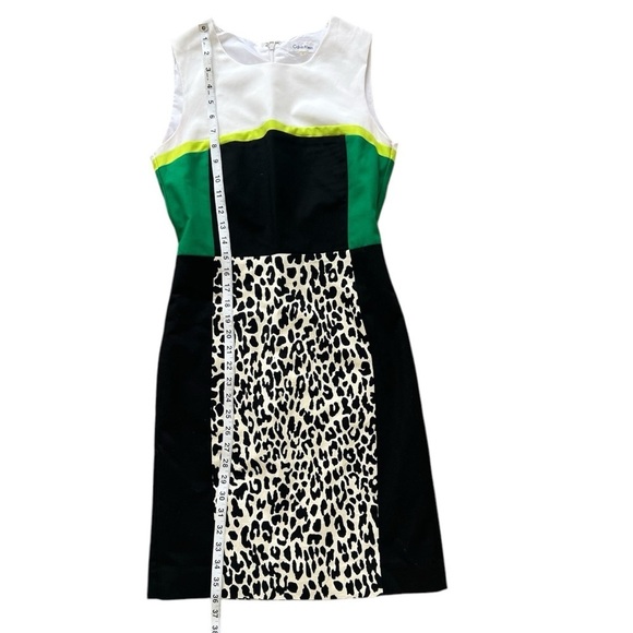 Calvin Klein Multicolor Leopard Print A-Line Sleeveless Mini Dress – Size 2 - Picture 6 of 12